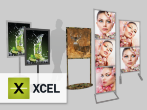 Floor Standing Display Signs by Xcel Products